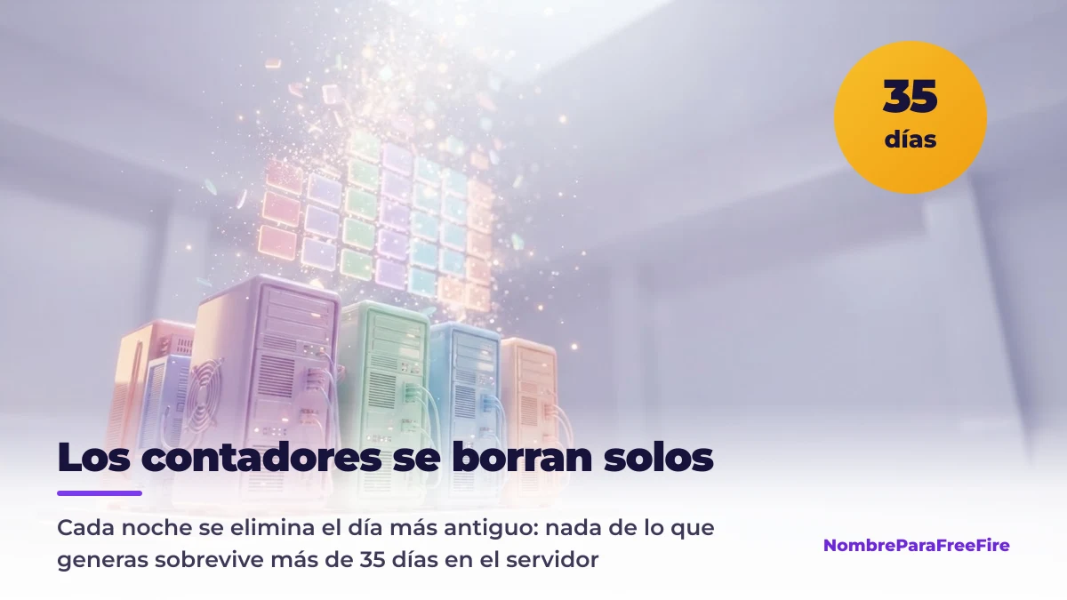 Los contadores del generador de nombres se borran a los 35 días