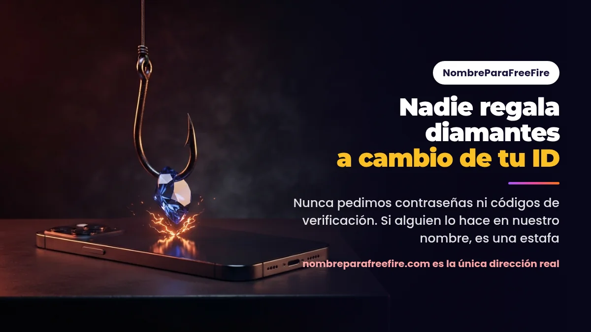 Aviso de estafa: nadie regala diamantes de Free Fire a cambio de tu ID de jugador