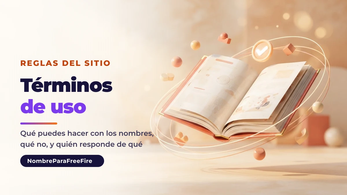 Términos de uso de NombreParaFreeFire: reglas del generador de nombres