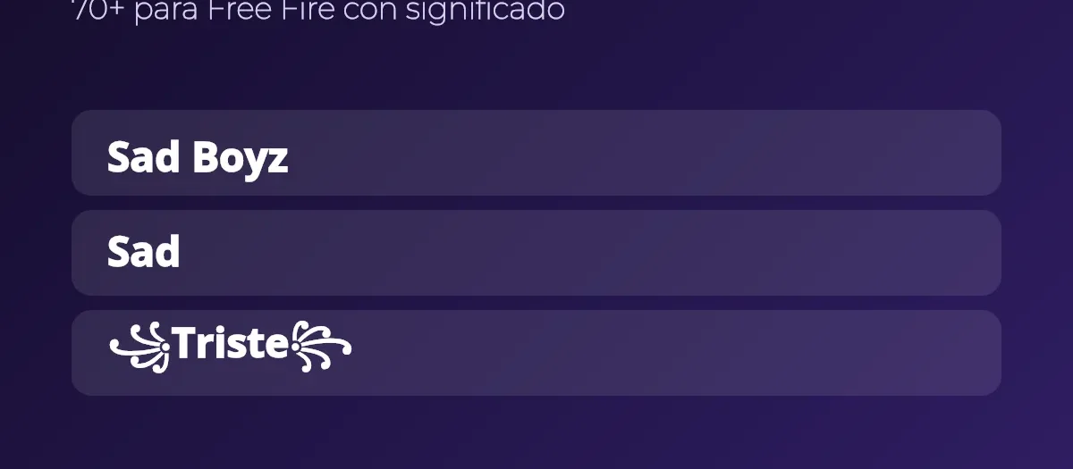 Nombres sad para Free Fire de hombre, mujer y con símbolos